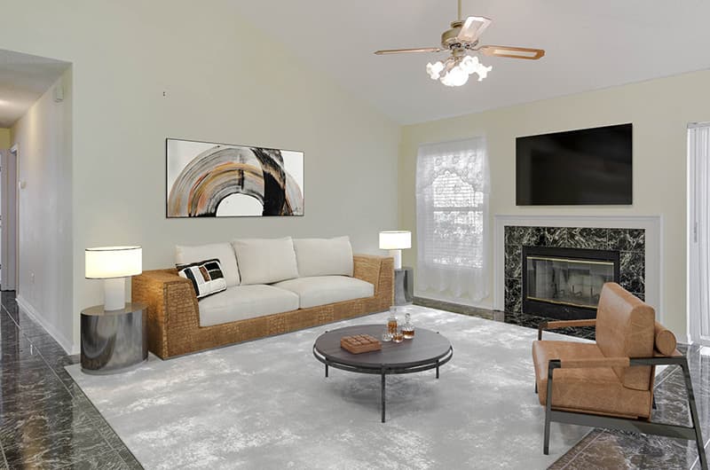 real estate virtual staging by HD showings