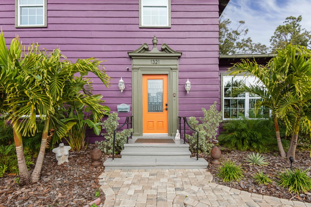 bold purple and orange st petersburg home photo