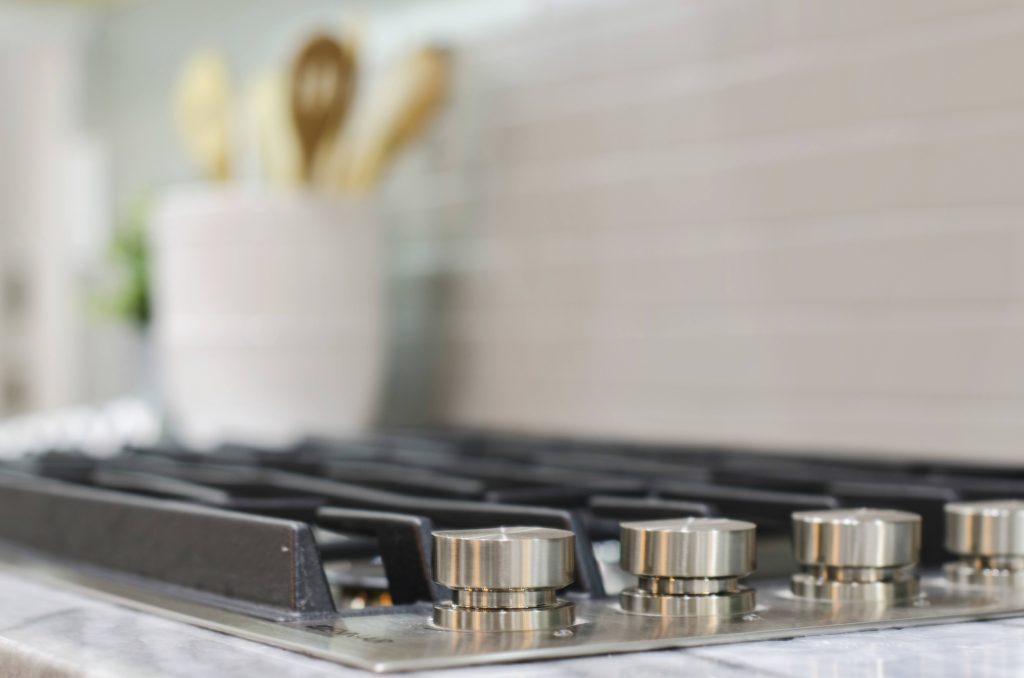 detail photo of a luxury stovetop